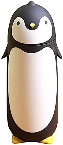 Happy Shoppping | Penguin Animal Stainless Steel Thermos Vacuum Bottle Water Cup Travel Mug/Flask for Kids - 280ml |Black