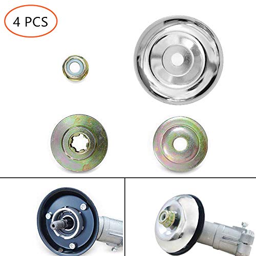 GRAWILLE Weed Trimmer Head Adapter Lawnmower Blade Adapter Attachment Washer Plate Maintenance Kit for Trimmer Brush Cutter Blade (Not Universal)