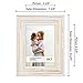 Langdon House 5x7 Real Wood Picture Frames (6 Pack, Weathered White - Gold Accents), White Wooden Photo Frame 5 x 7, Wall Mount or Table Top, Lumina Collection