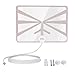 HDTV Antenna, Alldio Indoor TV Antenna 50 Mile Range with 10ft High Performance Coaxial Cable