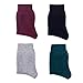 Eternities 4 Pack Women's Winter Knit Warm Thick Thermal Wool Crew Socks Casual