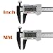 FineSource Electronic Digital Caliper Inch/Metric Conversion 0-6 Inch/150 mm Carbon Fiber Gauge Micrometer Extra Large LCD Screen Auto Off Featured Measuring Tool - Silver