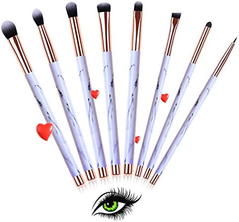 A PINE SONG 8Pcs Eye Makeup Brushes Set ,Non-Falling, Non-Chemical Odor, Non-Allergic,for Eye Shadow Lash Liner Blending with Goad Hair Brush Set