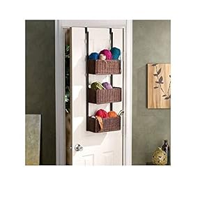 Image of Craft Room Over Door 3 Basket Rack