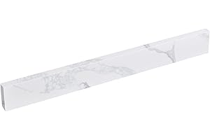 EQLOO 21 Inch Sidesplash in Calacatta Rocky, Quartz Stone Side Splash For Bathroom Vanity Top, Universal Size Bathroom Sink Sidesplash