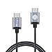 USB C to C, Type C iOrange-E 10ft (3M) Braided Cable for Nexus 5X, Nexus 6P, Apple MacBook 12 inch 2015, Chromebook Pixel, Lumia 950, Lumia 950XL, ZUK Z1 and Other USB Type C Devices, Black