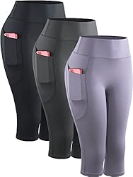 CADMUS 3 Pack Tummy Control High Waist Running