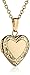 Amazon Essentials Children's 14k Yellow Gold-Filled Heart Locket Pendant Necklace, 15