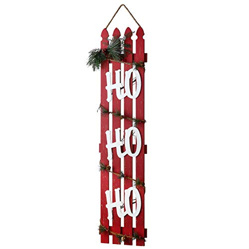National Tree Company Christmas Sign, 47 in, Red