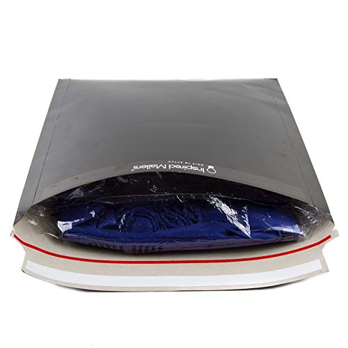 Paperboard Mailers 12.75x15" Black Paper Mailing Envelopes 50 Pack