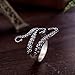 NYKKOLA Vintage Adjustable Octopus Mens Womens Polished Stainless Steel Tentacle Ring Retro Gothic Punk Style Jewelry Silver Black
