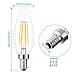 Kohree E12 Edison Bulb LED Candelabra Bulb Chandelier Bulb B10 Candle Light Bulb 40W Equivalent, 2700K Warm White, ETL Listed Non-Dimmable (Pack of 6)