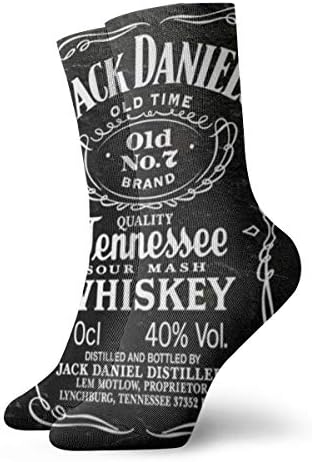 Jack Da_niels Casual Crew Socks Athletic Sports Dress Socks High Ankle