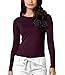 Adar Womens Comfort Long Sleeve T-Shirt Underscrub Tee - 2900 - Eggplant - M