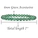 Amandastone Natural A Grade Green Aventurine 6mm Round Beads Stretch Bracelet 7 Inch