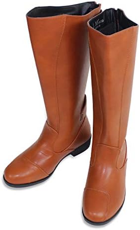 特攻ブーツ ライダーブーツ メンズ 40 25 0cm ライトブラウン キャメル レザー ベルト 金具 ツーリング フルジップ 店内限界値引き中 セルフラッピング無料 バックル 厚底 ロングブーツ