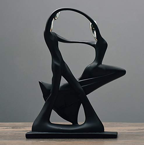 NBHUZEHUA Romantic Birthday Wedding for Her Parents Couple Dancing Sculpture Love Statue Home Decor - Thumbnail 5