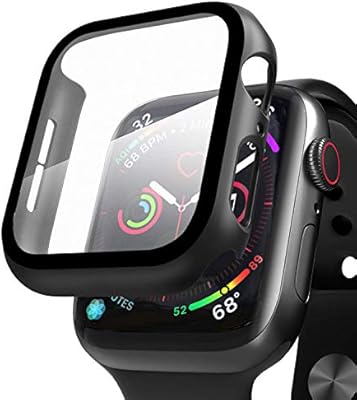 Qianyou Compatible con Apple Watch 44mm Serie 5/Serie 4 Funda + ...