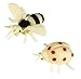 Safari Ltd Good Luck Minis Glow-in-the-Dark Fun Pack – Includes (8) Realistic Hand Painted Miniature Toy Figurine Models – Pufferfish, Starfish, Ladybug, Jellyfish, Bat, Ant, Bumblebee, and Butterfly – For Ages 5 and Up