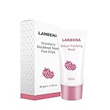 LANBENA Strawberry Blackhead Remover Peel Off Mask - 1 Bottle