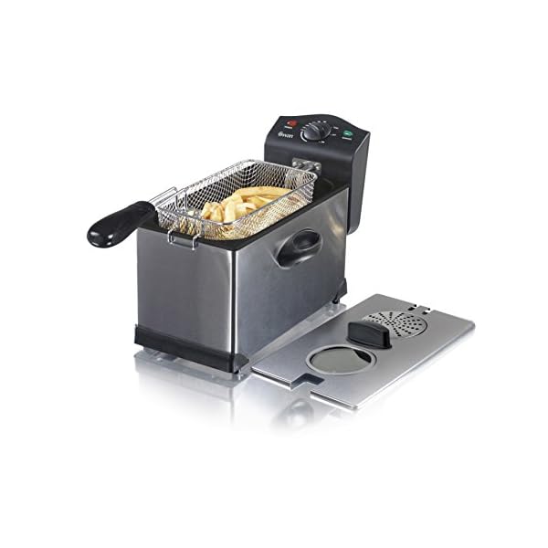 Swan-3L-Stainless-Steel-Deep-Fat-Fryer-with-Viewing-Window-and-Safety-Cut-Out-Non-Slip-Easy-Clean-and-Adjustable-Temperature-Control-2kW-SD6040N-2000-W-3-liters-Silver Swan SD6040N 3 Litre Stainless Steel Deep Fat Fryer with Viewing Window and Safety Cut Out, Non-Slip, Easy Clean and…