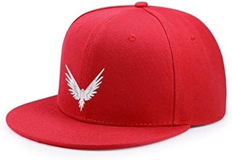 Flashers Logan Flying Bird Paul White Embroidered Snapback Adjustable Baseball Cap Red