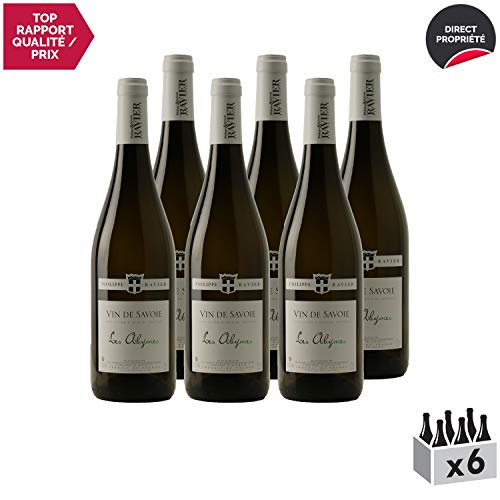 Vin de Savoie Les Abymes Blanc 2019 - Philippe et Sylvain Ravier - Vin AOC Blanc de Savoie - Bugey - Lot de 6x75cl…