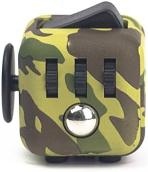Official Focus Cube - Fidget Cube Toy For Anxiety Stress Relief Attention Focus For Children / Adult Gift ADHD (Camo)