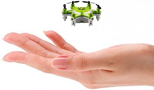 FY805 Nano RC Quadcopter Drone 3D 360° Flip,2.4GHz 4CH 6 Axis Pocket Drone with LED Night Light Green