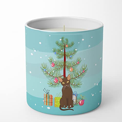 Caroline's Treasures CK4803CDL Suphalak Cat Merry Christmas 10 oz Decorative So…