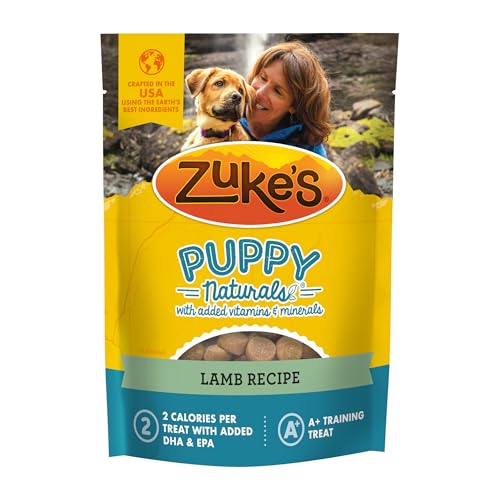 Zuke’s Puppy Naturals Puppy Training Treats for Dogs, Pet Treats made with Real Lamb, 5 oz. Resealable Pouch - 5 oz. Bag
