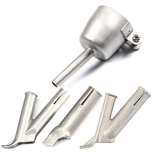 4pc Round Triangle Y Shape Nozzle for Welding Plastic Hot Air Gun Kit for Speed Welding Nozzle Tip Welding Vinyl Welder