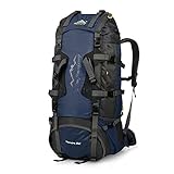 VBIGER 80L Hiking Backpack for Men and Women with Rain Cover and Internal Frame