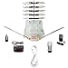 InstallerParts Amplified Outdoor HDTV Antenna -- 150 Miles Long Range -- Motorized 360 Degree Rotation -- Wireless Remote Control