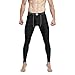 EU Men's Compression Tight Pants Base Layer Running Leggings Black Medium