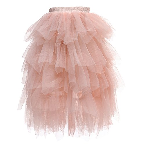 Everweekend Girls Pink Tutu Cake Maxi Skirts (4T)