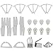 AVAWO MJX X400 X400W X401H Quadcopter Spare Parts Crash Pack Kit Replacement, Main Blade Propellers & Motor & Propeller Protectors Blades Frame & Landing Skid & Battery & Main Gears Set & Motor Base