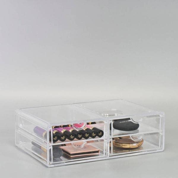 Sorbus Clear Acrylic Makeup Organizers XLarge Jewelry, Makeup