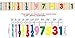 Fretboard Markers Inlay Sticker Decals for Guitar and Bass - Jason Becker/Numeral