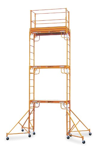 Bil-Jax - 0127-006-3 - Scaffold Tower, Steel, 2 to 17 ft. Platform Height, 23 ft. 6 Overall Height, 1000 lb. Load Capacity
