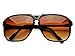 Retro Celebrity Style Flat Top Key Hole Aviator Sunglasses (Tortoise)