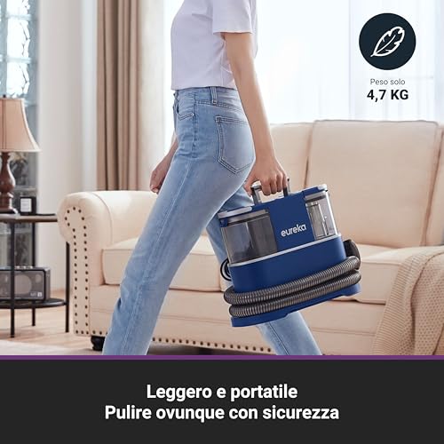 NEY100 Lavatappeti, Lavatappezzeria per Tappeti, Lava Tappezzeria per Macchie Quotidiane e Sporco, Pulisci Divani, Moquette, Materassi e Altro, Serbatoio d'Acqua da 1,5 Litri