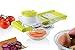 Gourmia GMS9225 5-in-1 Mandolin Slicer Handheld Kitchen Slicer With 5 changeable Parts Multiple Grating Blades for Fine to Coarse Slicing, Durable BPA free food safe material