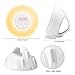 Uoune Wake Up Light Alarm Clock Digital Sunrise Smart Clock Touch LED Color Changing Clock Light with FM Radio and Natural Sounds for Kids Adults Bedroom Bedside