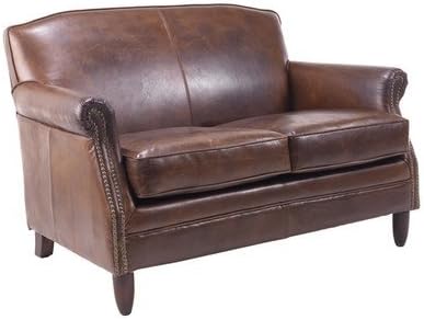 Ancient Mariner Vintage Leather Studded Front 2 Seater Sofa