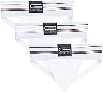 GOLBERG Athletic Supporter - Naturally Contoured Waistband - 3 Packs of Multiple Colors