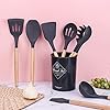 Kitchen-Utensil-Set-Cooking-Silicone-Utensil-Set-with-Holder-Heat-Resistant-Cooking-Tools-Turner-for-Baking-Non-Scratch-Non-Stick-BPA-Free-Cooking-Accessories-Gadgets-Tools-Grey-12-Pcs Kitchen Utensil Set Cooking Silicone Utensil Set with Holder Heat Resistant Cooking Tools Turner for Baking Non-Scratch…