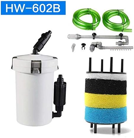 WTG External Canister Aquarium Fish Tank Filter Bucket Table Mute Nano HW602 (HW-602B)