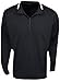 NIKE Men's Dry Half-Zip Golf Shirt, Black/White/White, Large