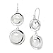 Silpada 'Retro Revival' Double Circle Drop Earrings in Sterling Silver